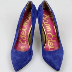 🔮NWOB Sam Edelman Celia Royal Blue Suede Pumps